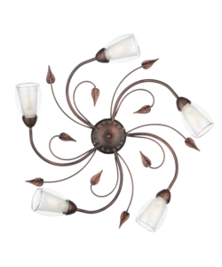 Onli Bronzo Plafoniera 5 Luci "Liliana" E14